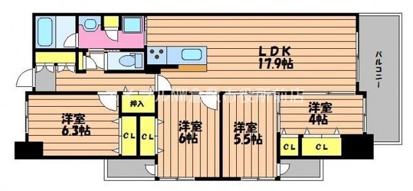 PIER倉敷の物件間取画像